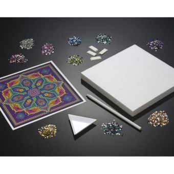 Tableau "art diamond" strass et diamants Mandala
