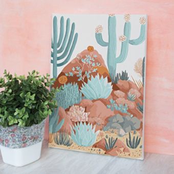Graine Créative - Peinture au Numéro 20x30cm Cactus