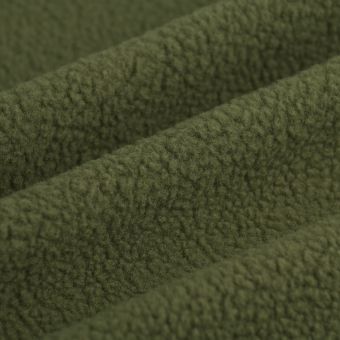 Tissu polaire Sherpa kaki