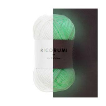 Pelote coton Ricorumi phosphorescent 25g Glow in the Dark Rico Design