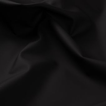 Tissu imperméable envers polaire uni noir