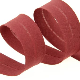 Biais replié 30 mm bordeaux