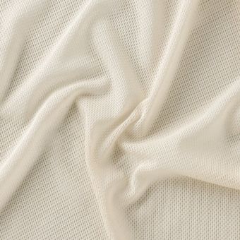 Tissu voilage filet nid d'abeille écru grande largeur