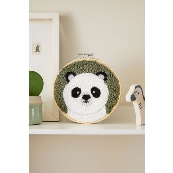 DMC KIT PUNCH NEEDLE - PATRICE LE PANDA - GIFT OF STITCH
