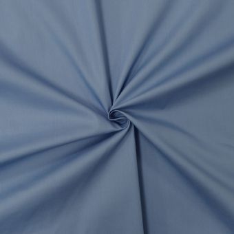 Tissu popeline de coton Bleu indigo - designers-factory (1m x 1m46)