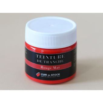 Teinture de tranche base aqueuse Cuir en Stock 50 ml - Rouge Mat