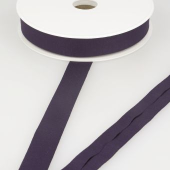 Biais jersey viscose stretch 20mm mauve foncé