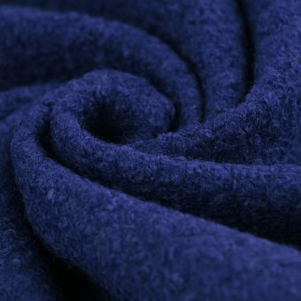 Tissu lainage bouclette Boréal marine