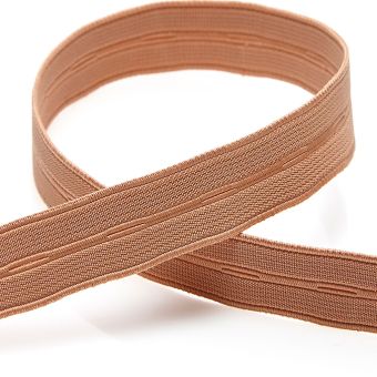 Élastique boutonnière camel