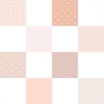 Tissu Impermeable Patchwork Delicatesse, coupon 1m x laize (155cm)