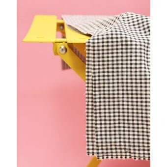 Seersucker Vichy - noir - 3 m x laize 150