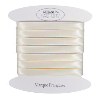 Biais satin écru 9mm par 5 mètres – designers-factory