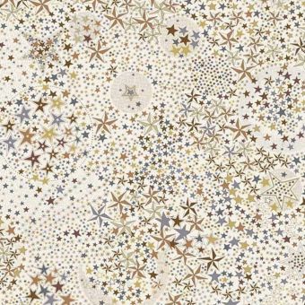 Tissu Liberty étoiles beige 