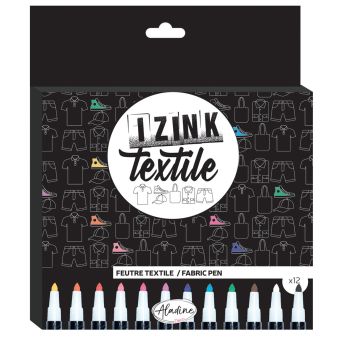 Feutres textiles - pack de 12
