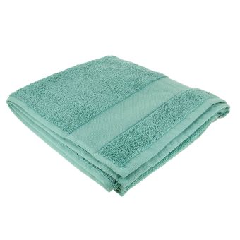 Serviette de toilette à broder verte