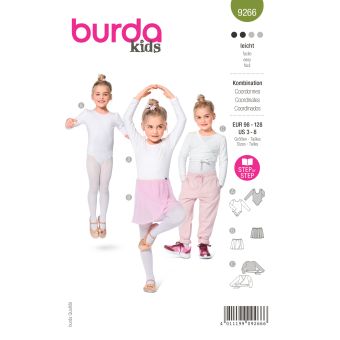 Patron Burda 9266 - Vêtements danse enfant