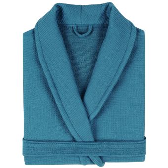 Peignoir nid d'abeille NATURAL col châle Col châle M