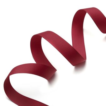Ruban gros grain bordeaux 16mm