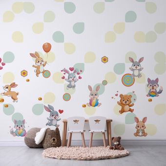 Papier peint panoramique -  Animaux de la Forêt