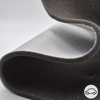 Tissu pour ciel de toit 190g/m² automobile mousse résille blanc