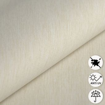 Tissu bâche imperméable résistant uv Cyclone écru chiné 