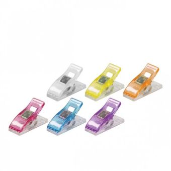 Lot 12 pinces à tissus patchwork multicolore 2,7x1cm