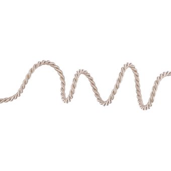 Cordon brillant beige 5 mm