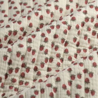 Tissu matelassé double gaze Mathilde 
