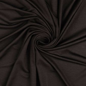 Maille jersey viscose doux uni noir