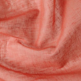 Tissu voilage Kaolin terracotta plombé 300cm - Origine France