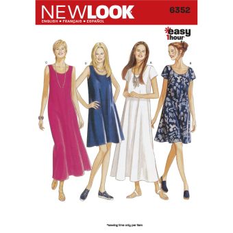 Patron New Look 6352 - robe femme