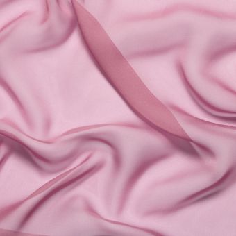 Tissu mousseline légère soyeuse polyester uni parme