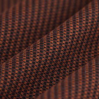Tissu jacquard micro Amala rouille