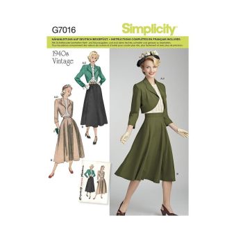 Patron Simplicity S8462.U5 - Ensemble Vintage Femme 44 - 52