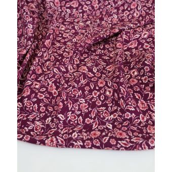 Viscose twill - Burgundy - 1 m x laize 135 cm