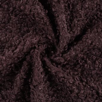 Tissu bouclette uni violet