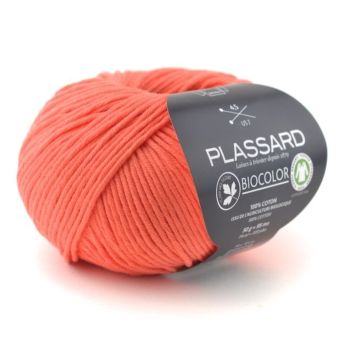 Pelote de fil à tricoter Biocolor orange - Plassard