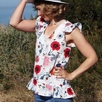 Patron robe et blouse délice du 32 au 52 - Super Bison