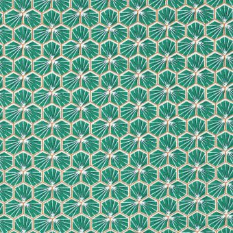 Cretonne enduite riad losanges vert