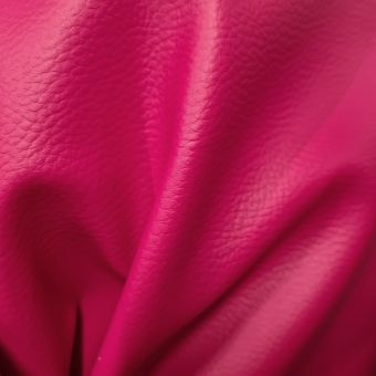 Tissu simili cuir Karia rose fuchsia