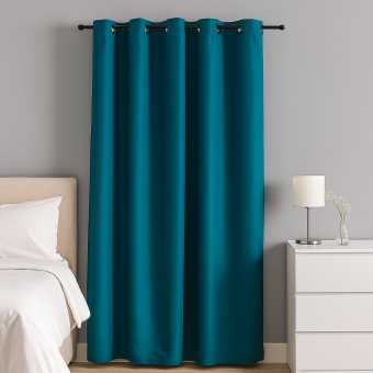 Rideau obscurcissant Nighty bleu 138x260 cm