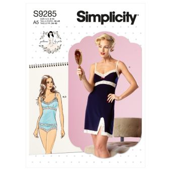 Patron Simplicity S9285.E5 - Ensemble Nuisette, Top Slip 42 - 50