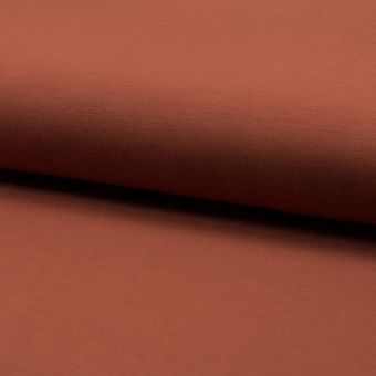 Maille Jersey de bambou uni terracota