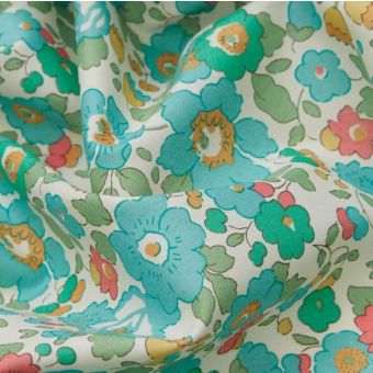 Tissu Liberty Betsy turquoise