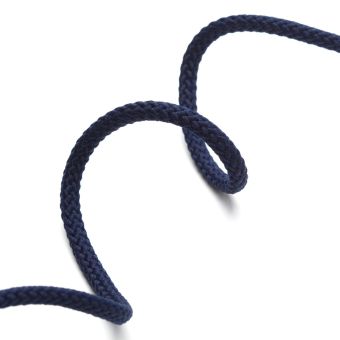 Cordon tressé 4mm - Marine
