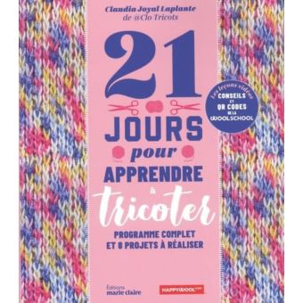 Livre 21 jours pour apprendre a tricoter avec Phildar