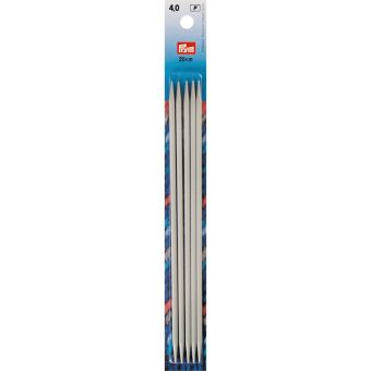 Aiguilles à tricoter doubles pointes gris perle ou gris
