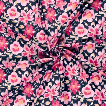 Tissu maillot de bain anti uv recyclé floral tropic