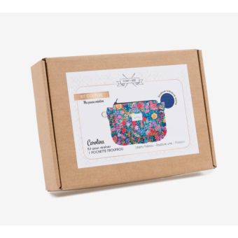 Kit couture DIY -  Liberty trousse volant multico