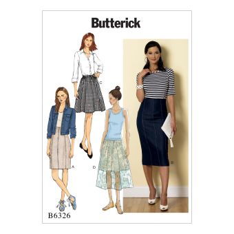Patron Butterick B6326B5 Jupe Femme 36-44